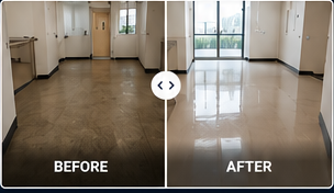 Commercial floor care result example