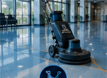 Floor scrubbing service equipment