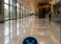 Polished commercial floor service example